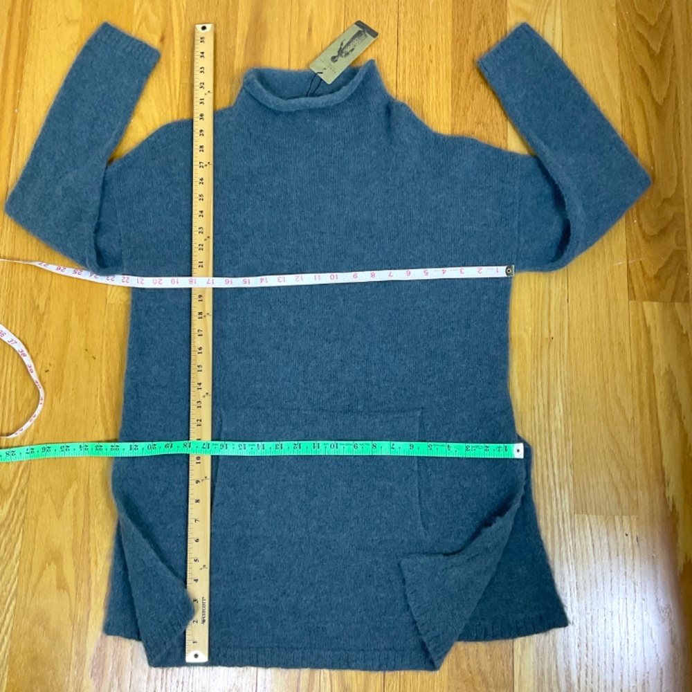 Peruvian Connection Sweater Alpaca Mock Neck Balie Ivy Green (S) NWT - Picture 7 of 7